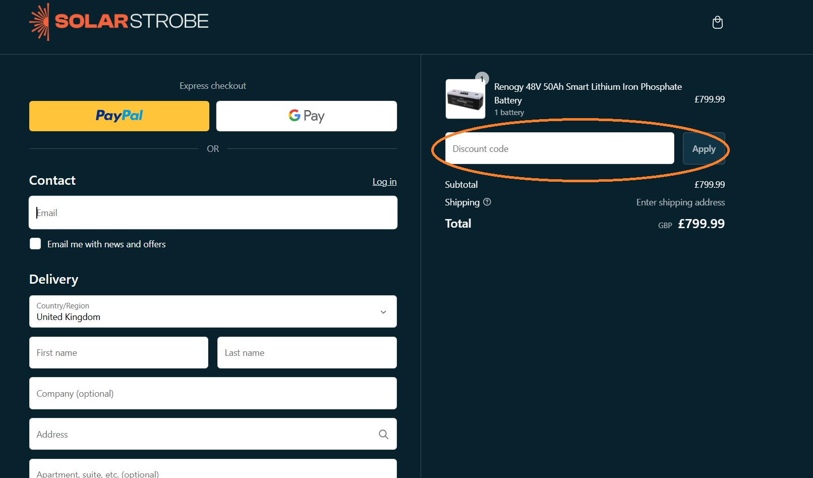 Solarstrobe Discount code